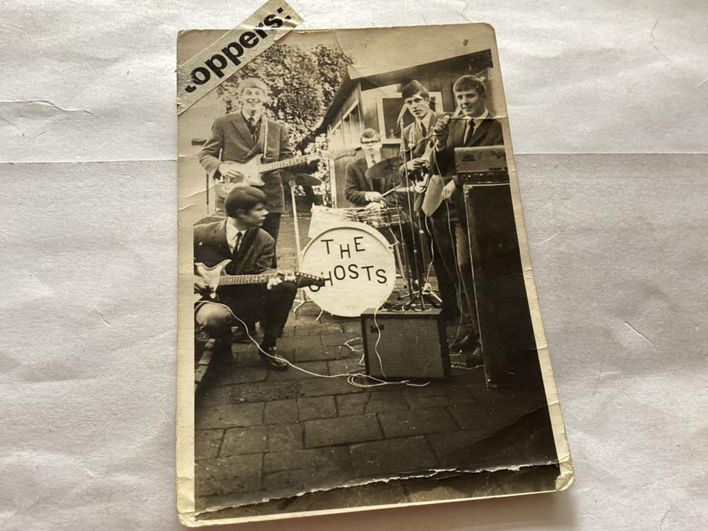 Vintage foto The Ghosts band jaren '60, Verzamelen, Foto's en Prenten, 1960 tot 1980, Gebruikt, Foto, Ophalen of Verzenden