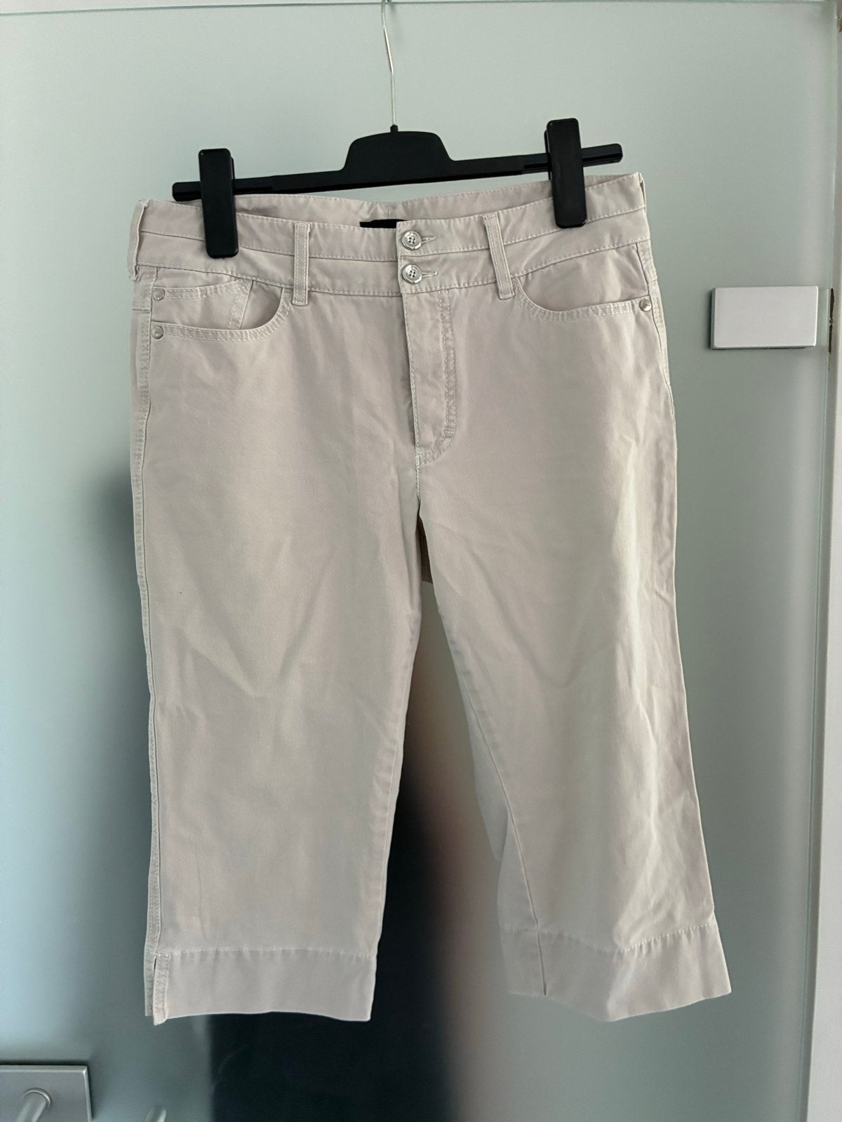 Claudia Sträter Capri Broek Maat 40 Beige, Maat 38/40 (M), Beige, Ophalen of Verzenden, Zo goed als nieuw