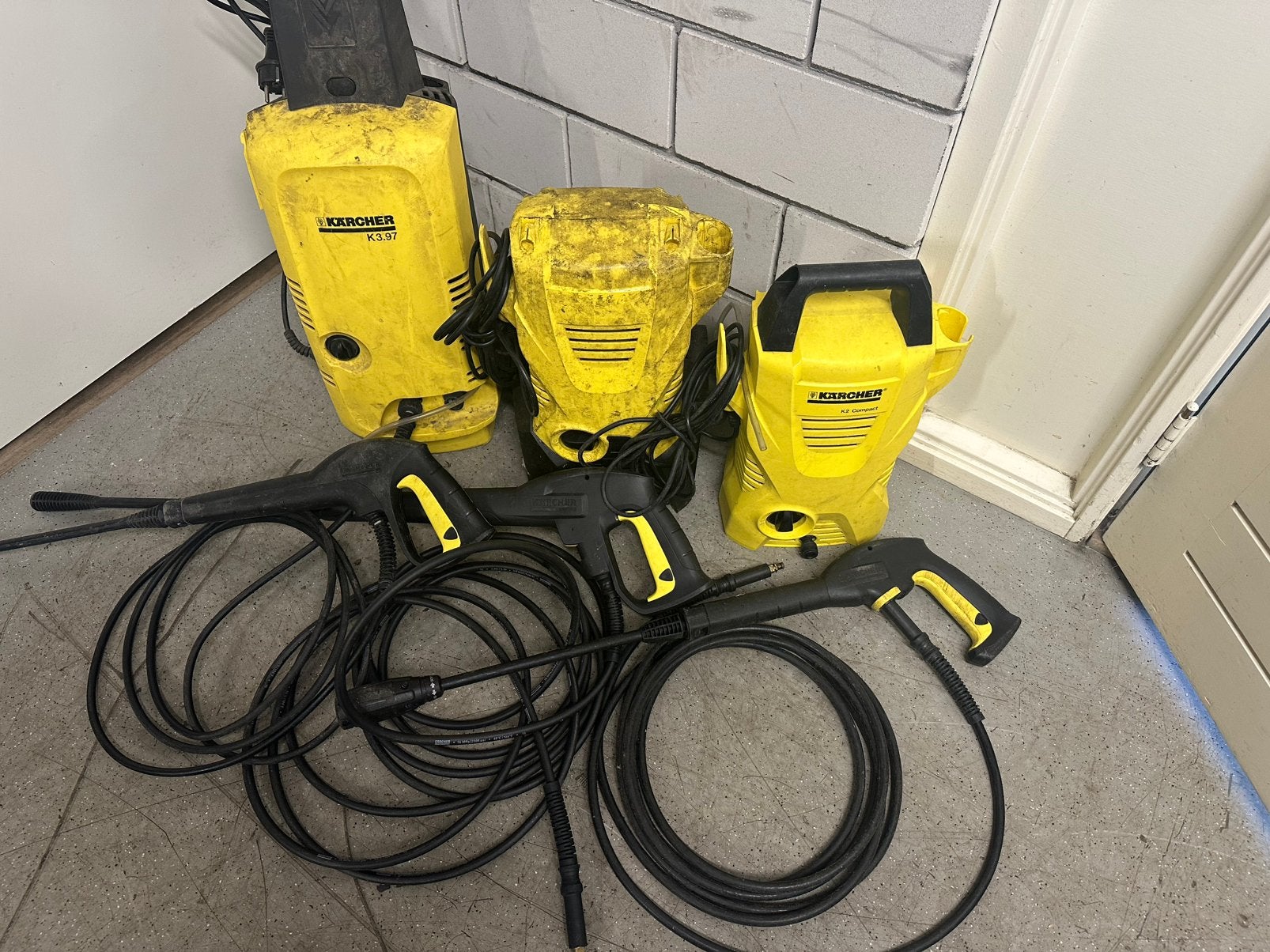 3 Kärcher Hogedrukreinigers, Ophalen, Gebruikt, Elektrisch