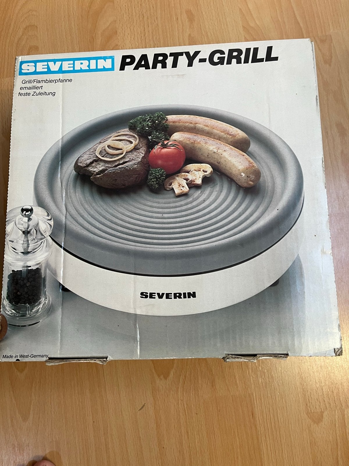 Severin Party-Grill / Flambeerpan - Zo goed als nieuw, Ophalen of Verzenden, Zo goed als nieuw, Tafelgrill