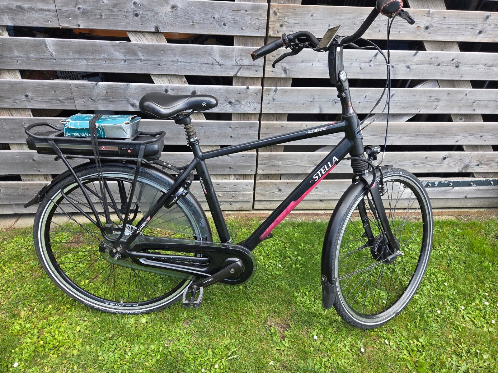Stella Azzurro 53cm heren elektrische fiets, Zo goed als nieuw, 51 tot 55 cm, 50 km per accu of meer, Ophalen