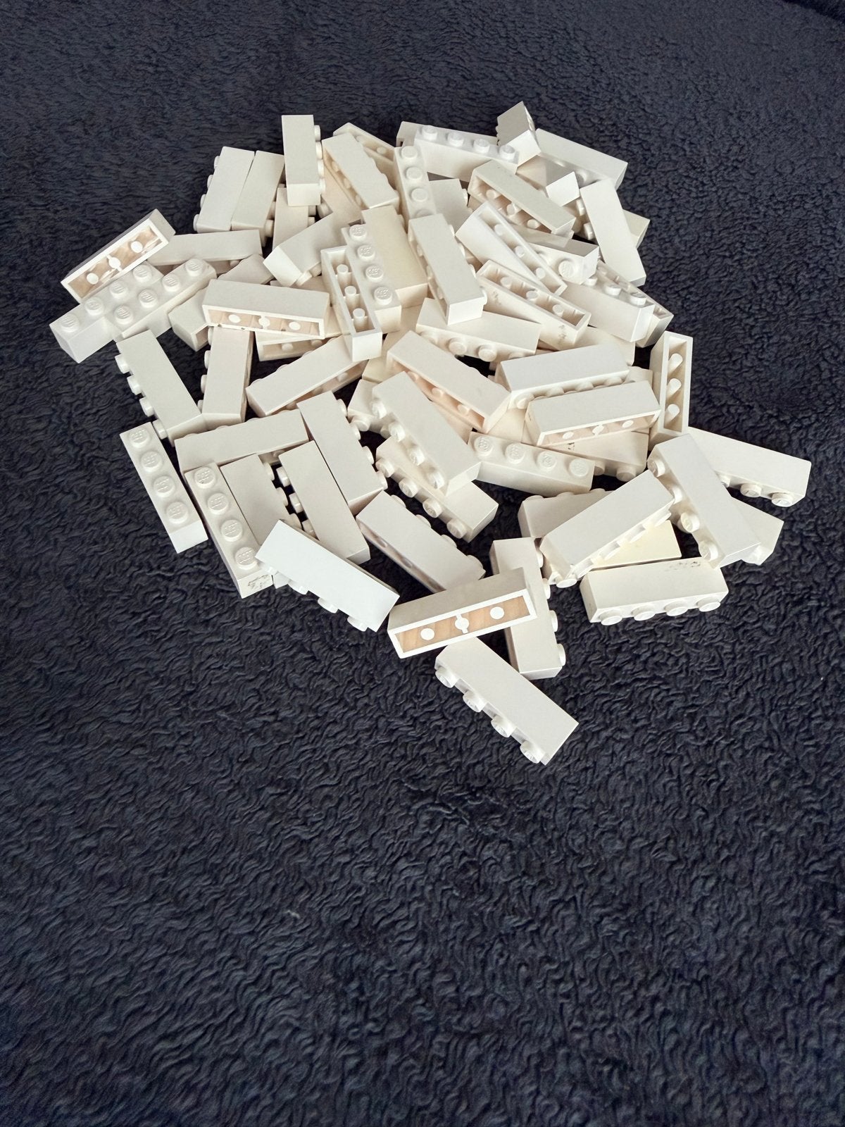 79 Witte LEGO Stenen 1x4 Studs, Ophalen of Verzenden, Gebruikt
