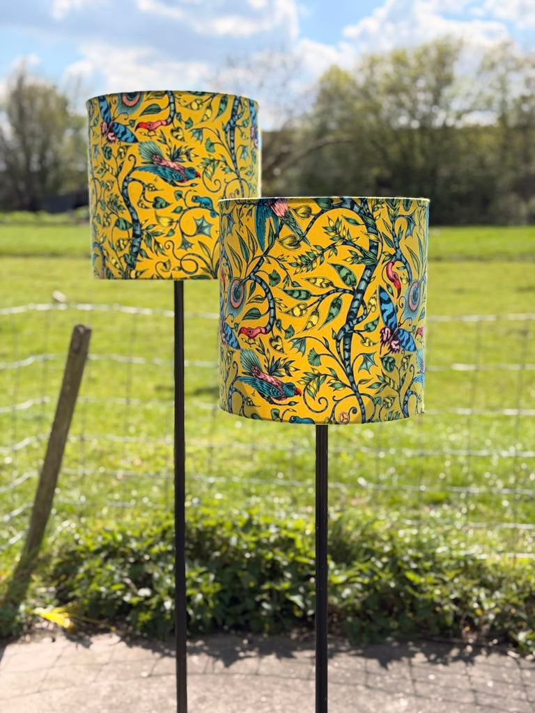 Colmore grote lampenkappen Exotic yellow, Huis en Inrichting, Lampen | Vloerlampen, Ophalen of Verzenden, Zo goed als nieuw, Minder dan 100 cm