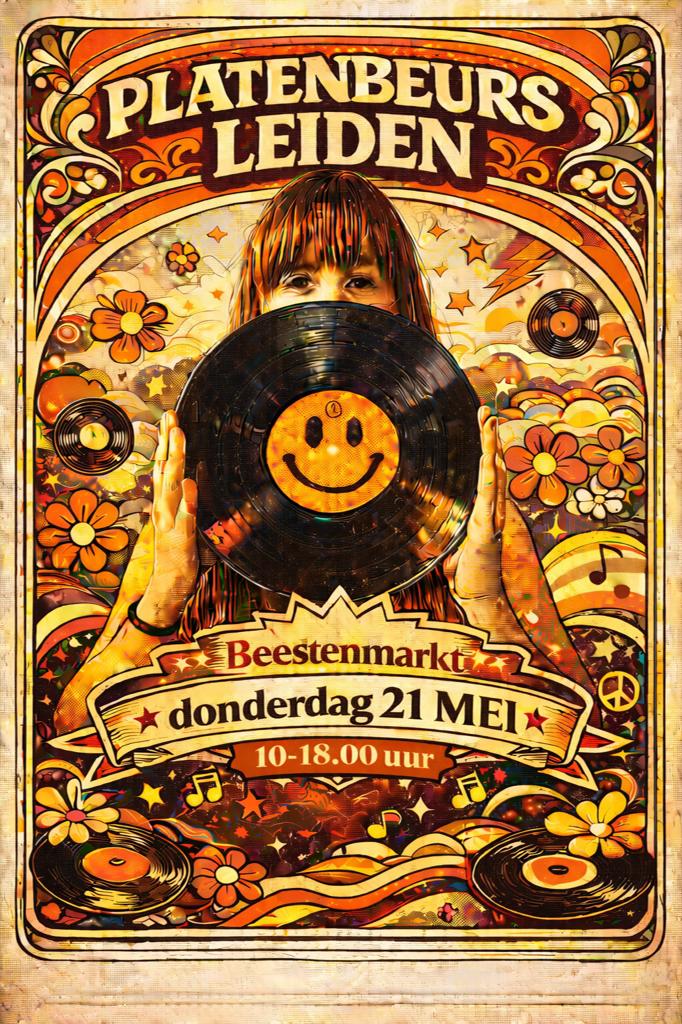 Platenbeurs Leiden donderdag 21 mei Beestenmarkt, Cd's en Dvd's, Ophalen of Verzenden, Zo goed als nieuw, 12 inch