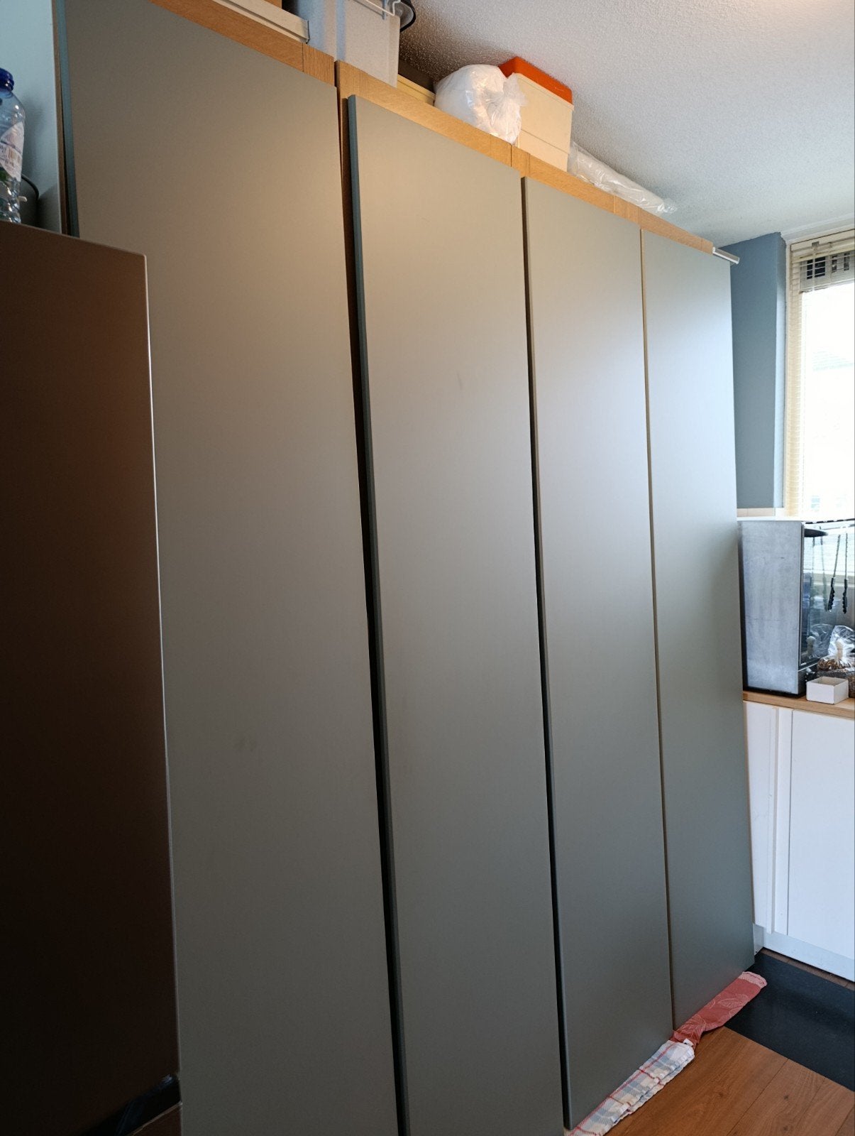 4x Ikea Reinsvoll grijsgroen 50x229 met/zonder scharnieren., Huis en Inrichting, Ophalen, 200 cm of meer, 50 tot 100 cm, Zo goed als nieuw