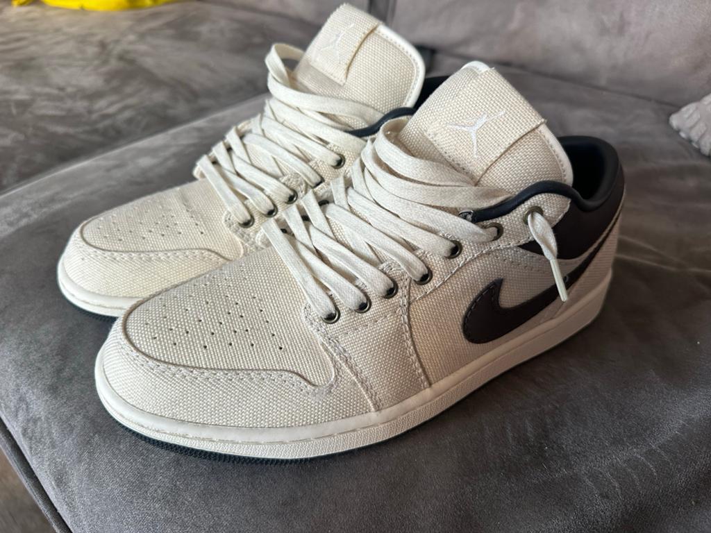 Air Jordan 1 Low Premium 'Pale Ivory & Baroque Brown', Ophalen, Bruin, Nieuw, Sneakers of Gympen