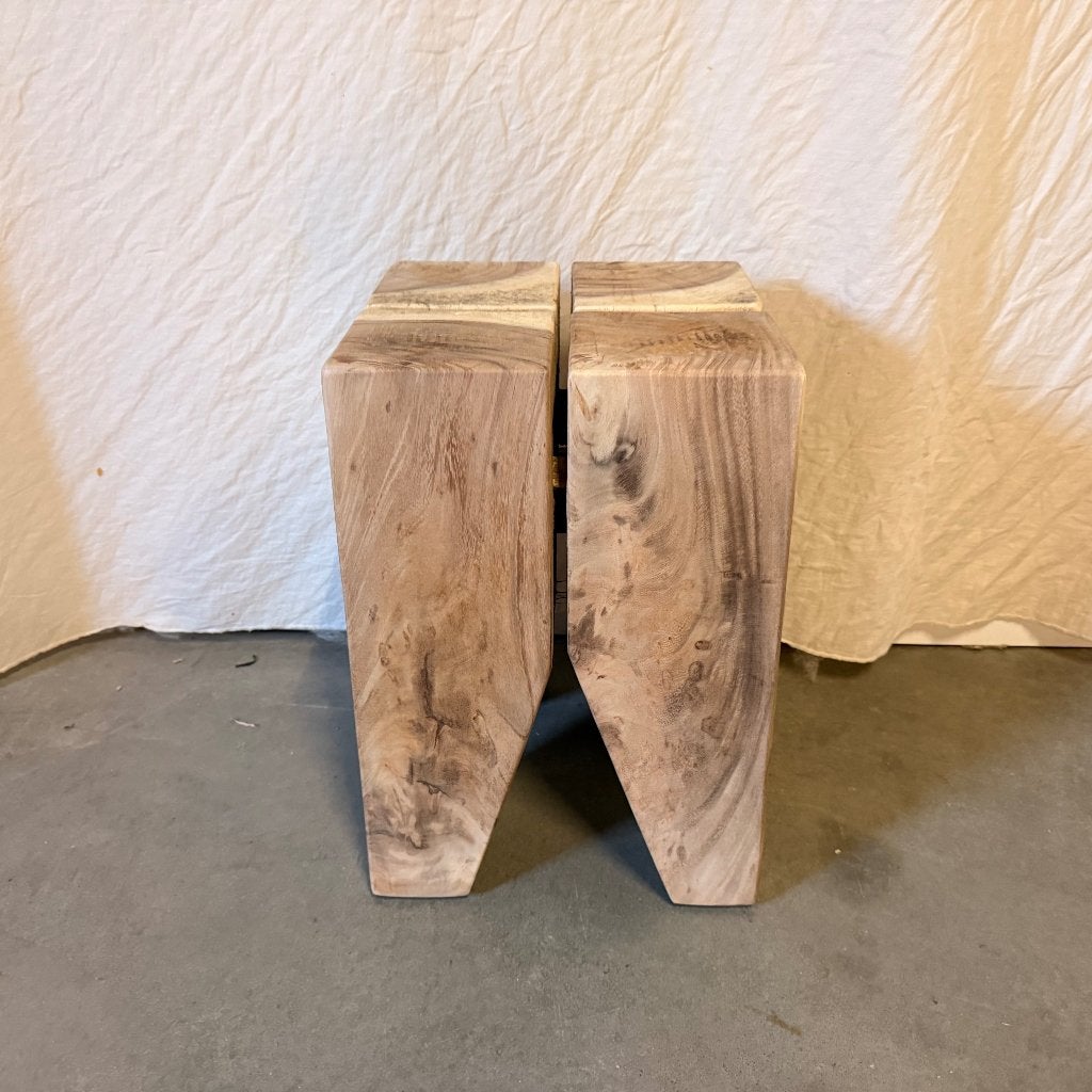 houten rukje van massief suarhout - 30 x 30 - Gratis bezorgd, TTM Wonen, Meubels – (Perzische) Tapijten en Woonaccessoires, Verzenden