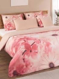 Optidee dekbedovertrek 2x 1-persoons Optisamt roze bloemen, Eenpersoons, Dekbedovertrek, Ophalen of Verzenden, Zo goed als nieuw