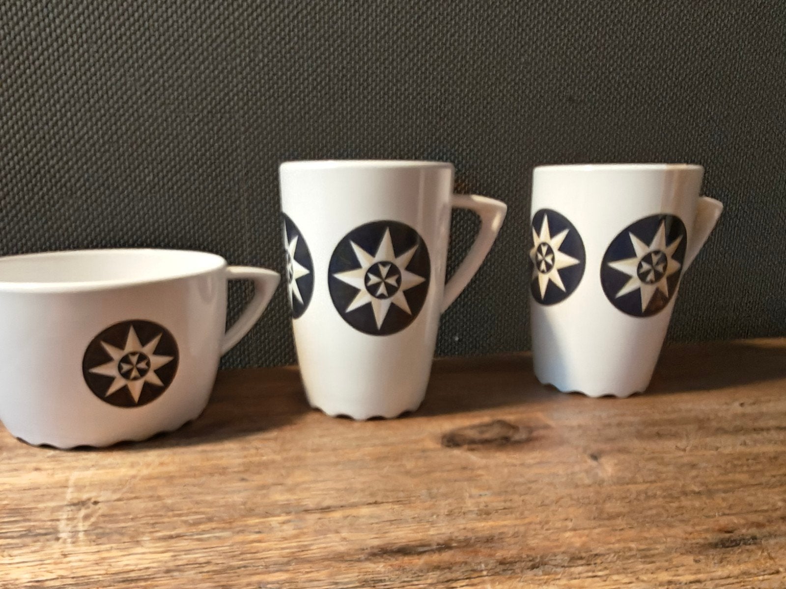 Mepal Rosti Melamine Windroos Servies - Vintage Set, Kunststof, Gebruikt, Mepal, Vintage