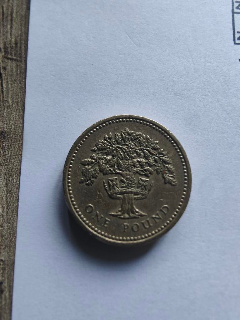 Britse one pound 1992, Postzegels en Munten, Ophalen of Verzenden, Koningin Beatrix