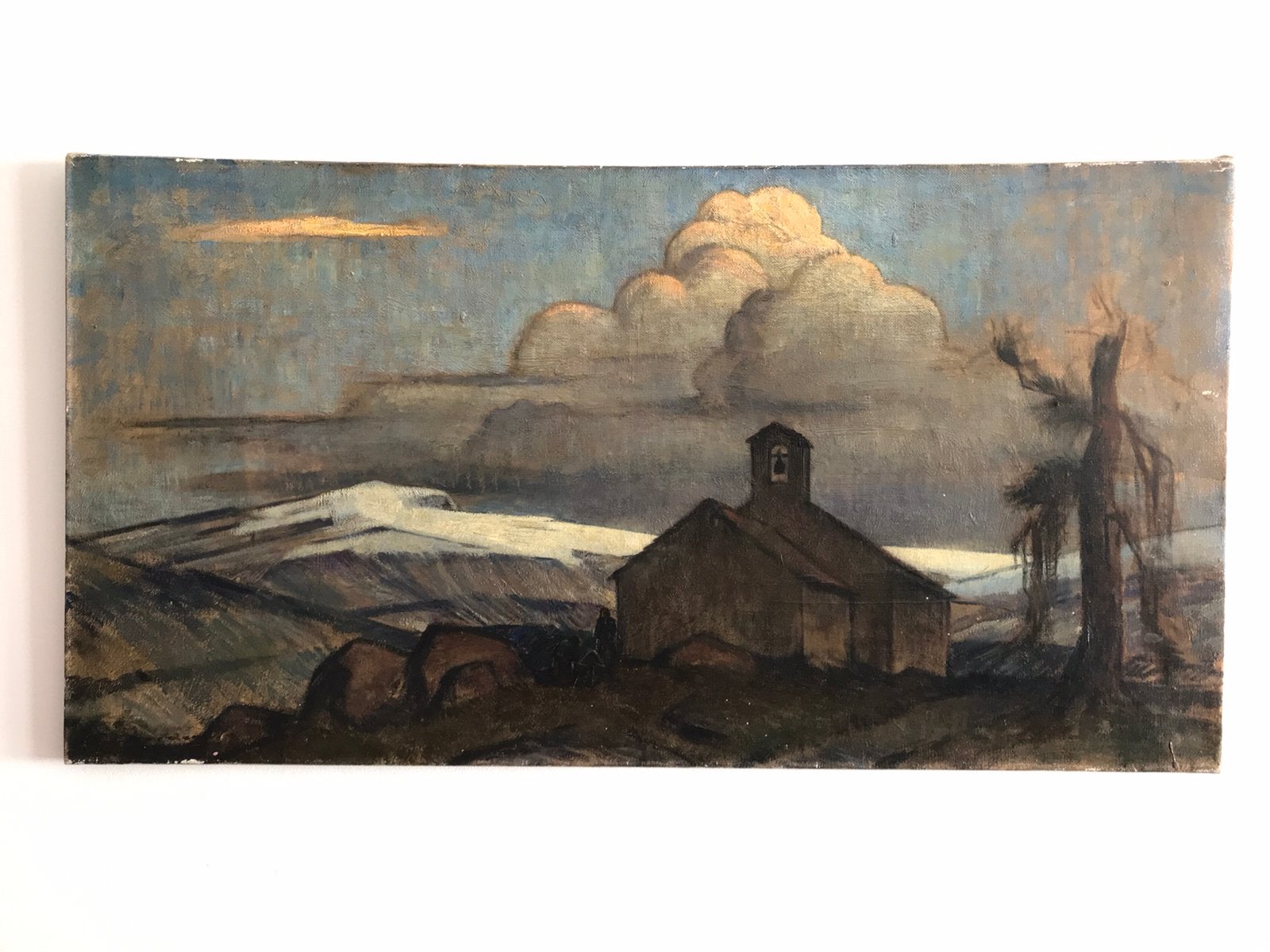 Namiddag in de bergen / E. Gerdes, Antiek en Kunst, Ophalen, Doek, Gesigneerd, Landschap