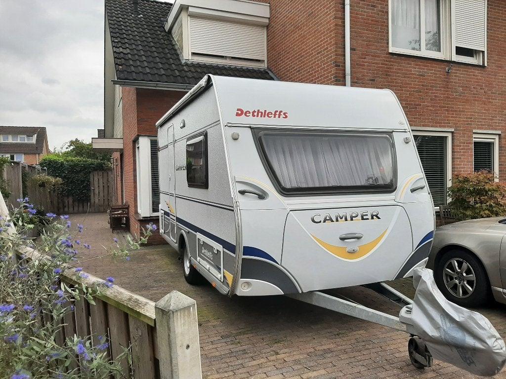 Dethleffs Camper 395 HK 2009  mover tent/luifel/zakluifel, Caravans en Kamperen, Bedrijf, 750 - 1000 kg, Lengtebed, Kachel