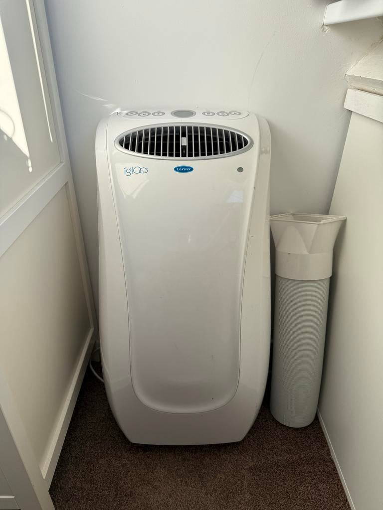 Carrier Mobiele Airco - Krachtige Koeling voor Thuis, Gebruikt, Minder dan 60 m³, Timer, 3 snelheden of meer