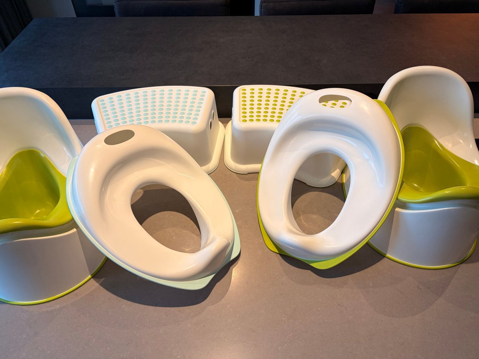 2x complete set: Ikea potje, wc bril verkleiner en krukje, Ophalen, Gebruikt