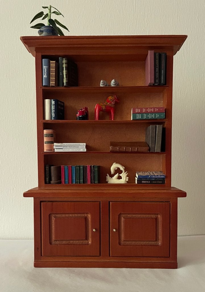 houten miniatuur boekenkast zonder inhoud ca. 1:8, Verzenden, Zo goed als nieuw, Overige typen