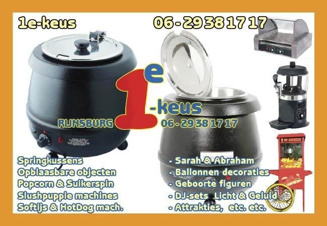 Huur Grote SOEPKETELS au Bain Marie 11,3 ltr Warmhoudketels, Ophalen, Zo goed als nieuw, Overige