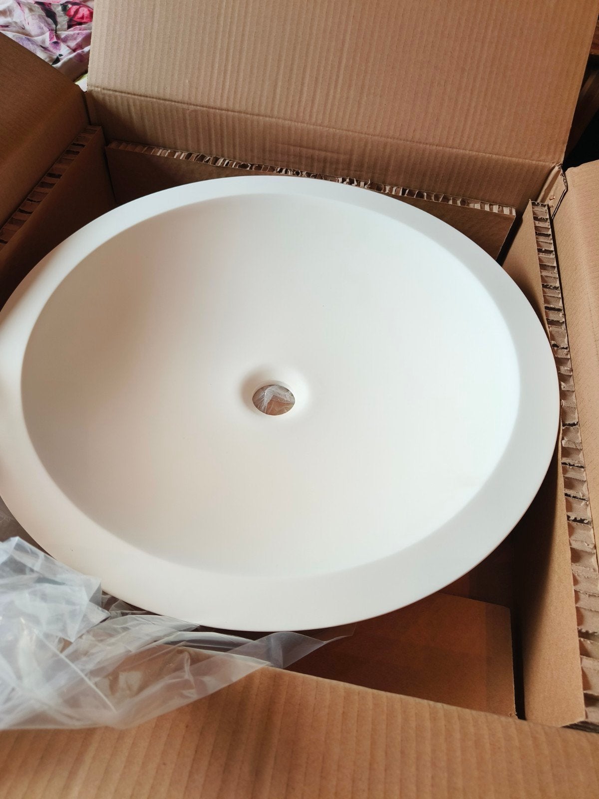 2 Mooie nieuwe witte wastafel kommen - 50 cm diameter, Ophalen, Nieuw, Wastafel