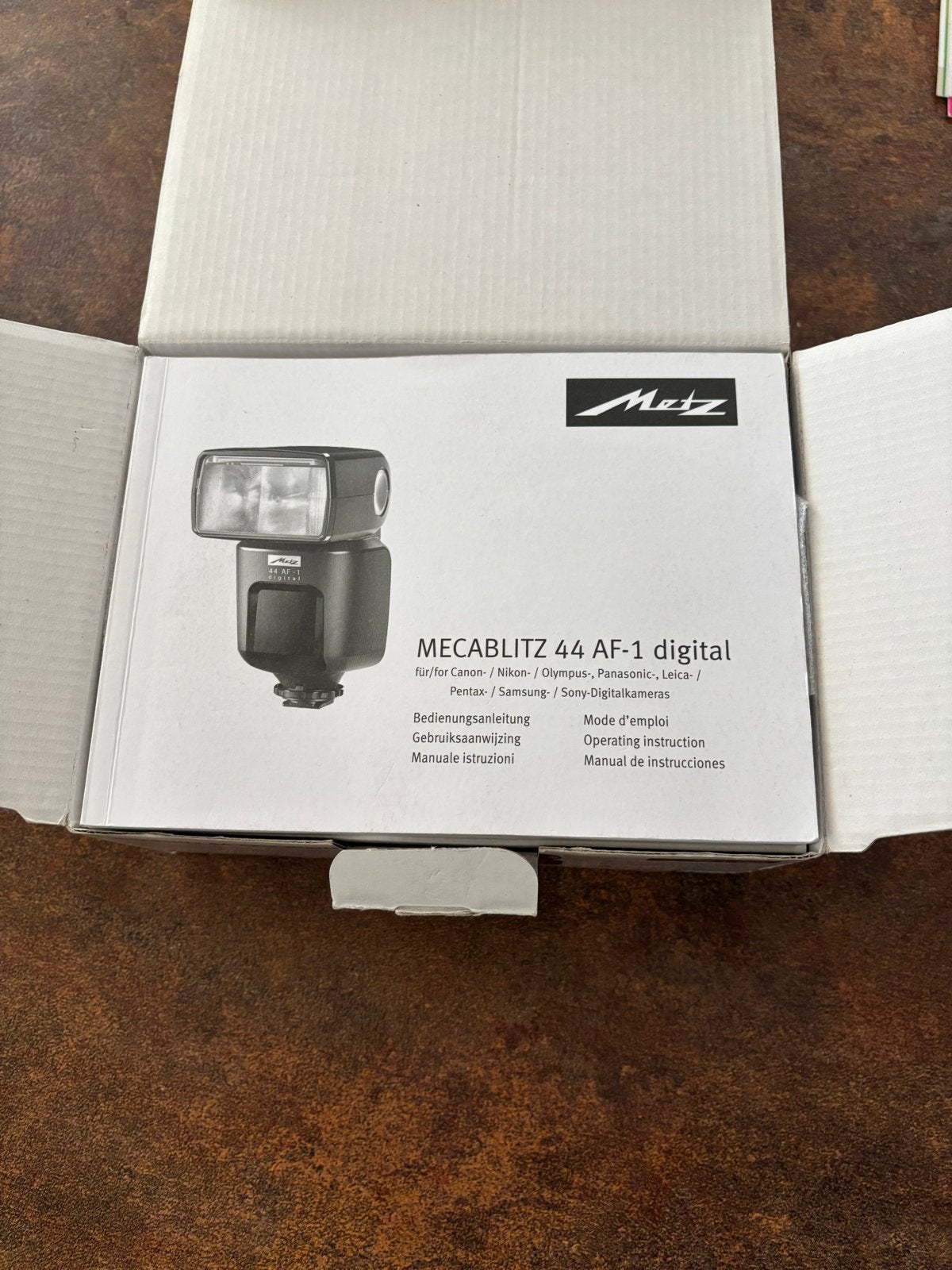 Metz Mecablitz 44 AF-1 Digital flitser - Nieuw in doos!, Canon, Kantelbaar, Externe flitser, Nieuw