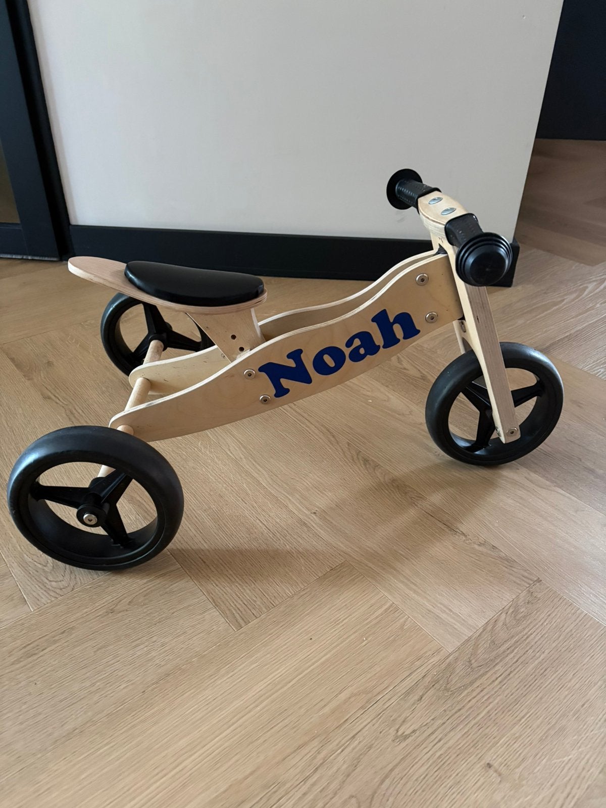 Houten driewieler loopfiets, Ophalen, Gebruikt, Loopfiets