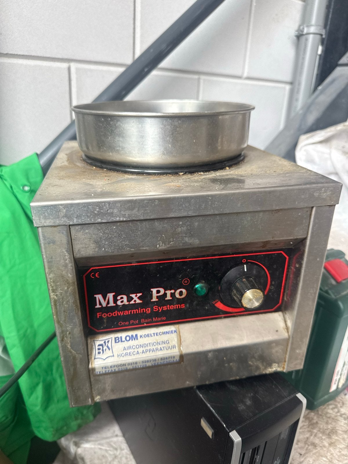 Max Pro foodwarmer/bain-marie RVS 4,5L horeca catering, Ophalen of Verzenden, Gebruikt