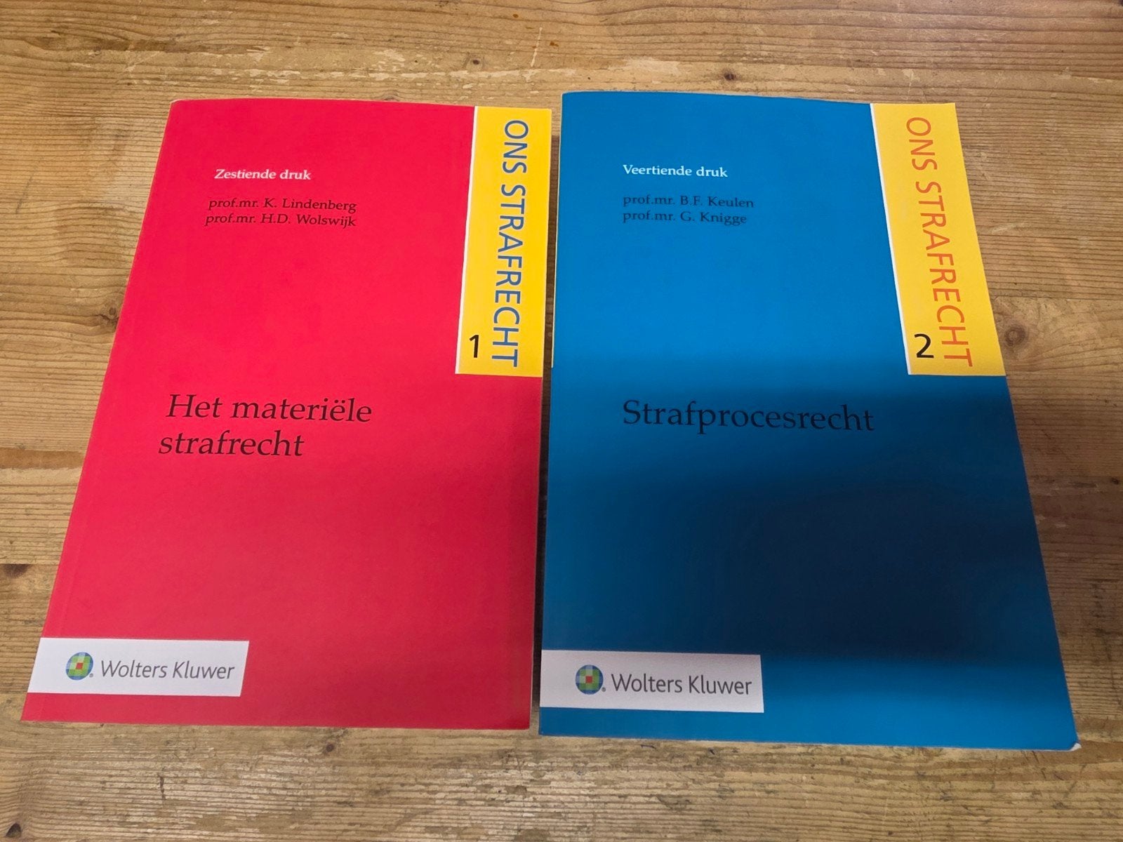 Ons Strafrecht deel 1 & 2 – complete set, Ophalen of Verzenden, Zo goed als nieuw, WO
