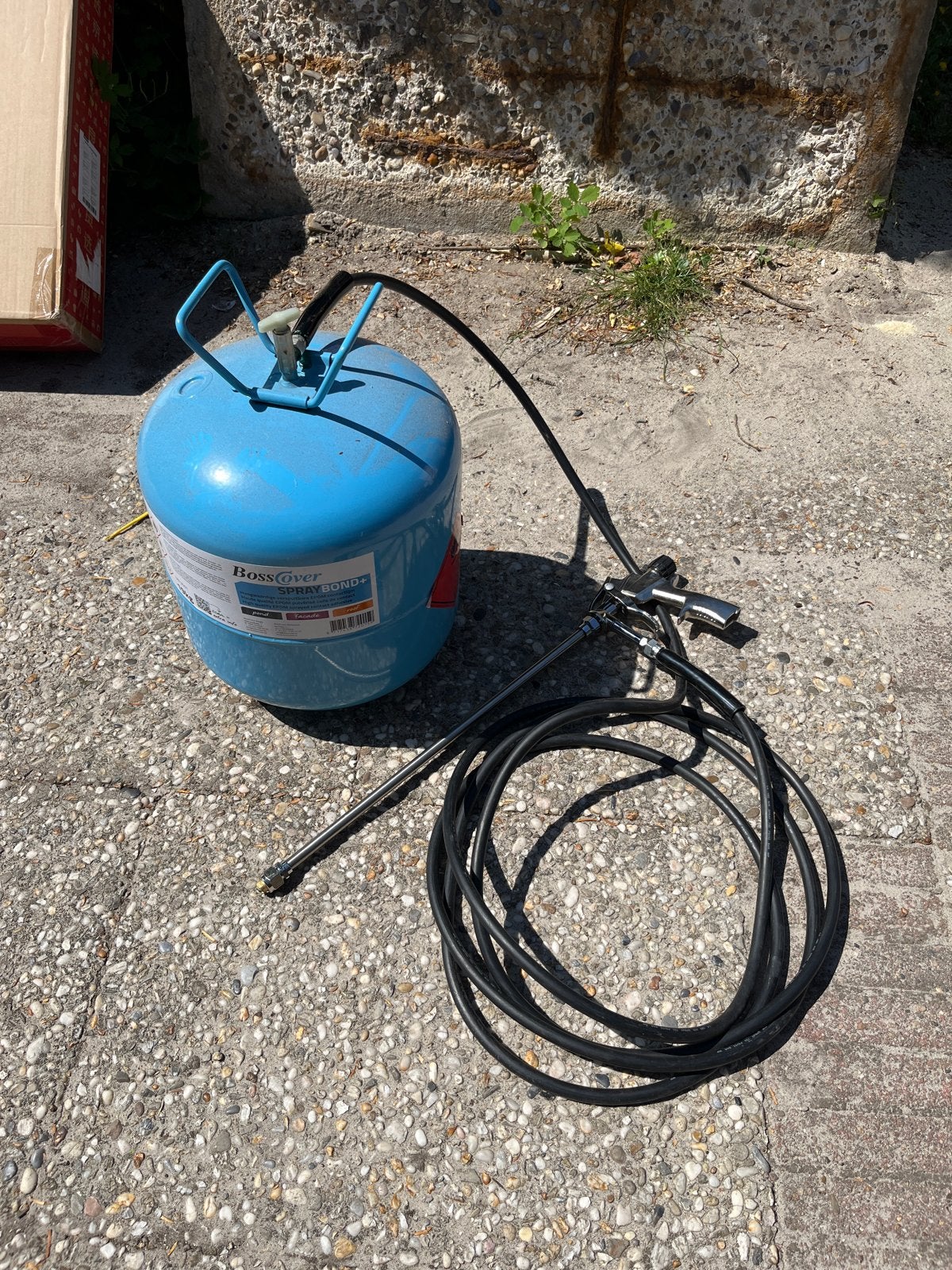 Drukspuit EPDM contactlijm - BossCover SprayBond+, Ophalen, Gebruikt