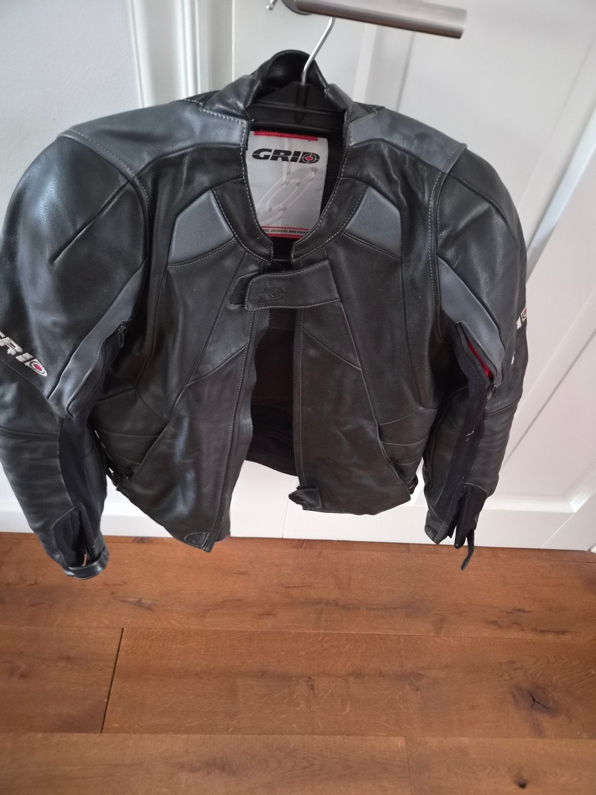 Lederen motorpak aanritsbare broek, Ophalen, Tweedehands, Combipak
