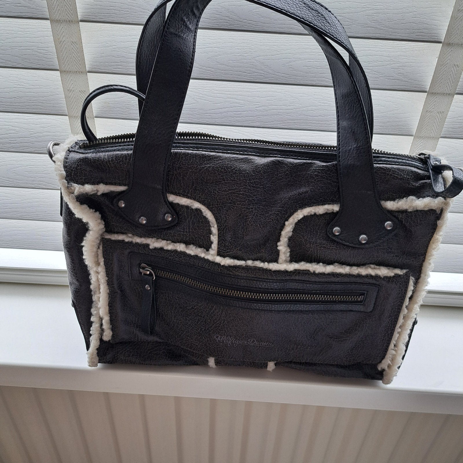Tommy hilfiger handtas, Ophalen, 30 cm of meer, Zwart, Minder dan 40 cm