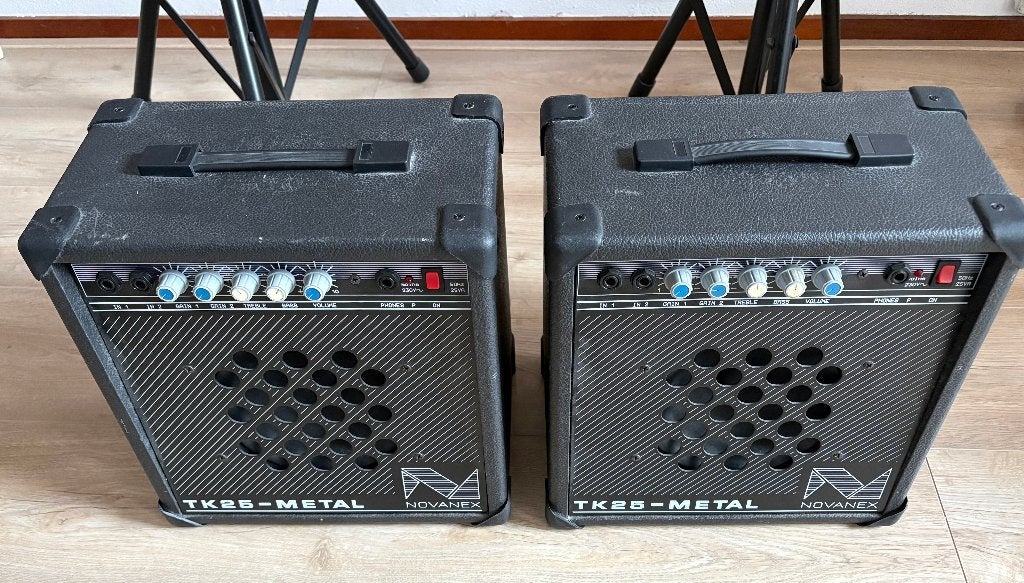 Novanex TK25 Metal (2x), vraagprijs per set, Ophalen, Gebruikt, Minder dan 500 watt, Keyboardversterker