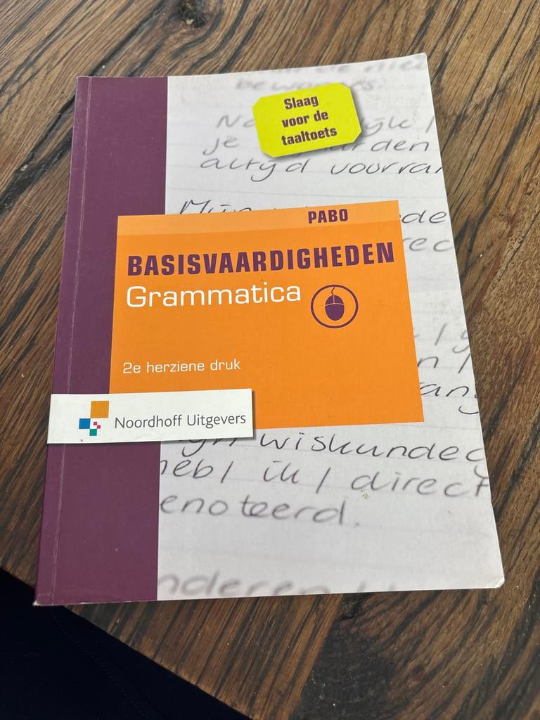 PABO Basisvaardigheden Grammatica 2e herziene druk, Boeken, Studieboeken en Cursussen, Zo goed als nieuw, HBO, Alpha, Ophalen of Verzenden