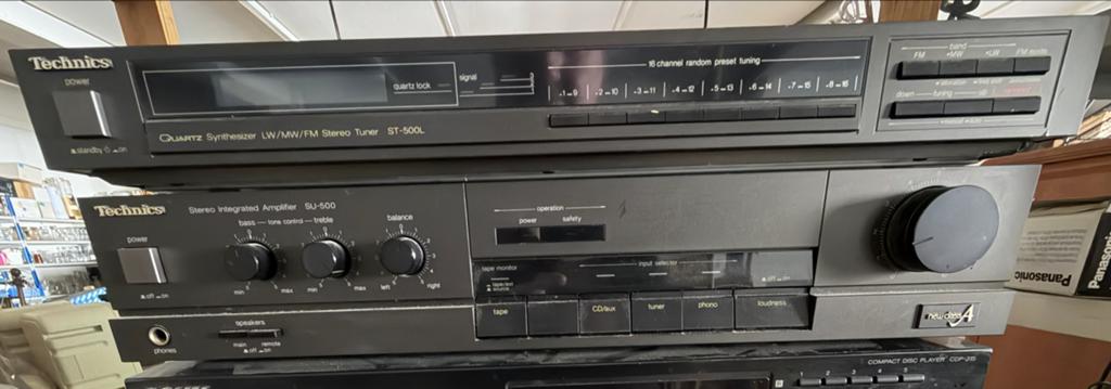 Technics New Class A Versterker SU-500 + Tuner ST-500L, Overige merken, Gebruikt, Tuner of Radio, Losse componenten