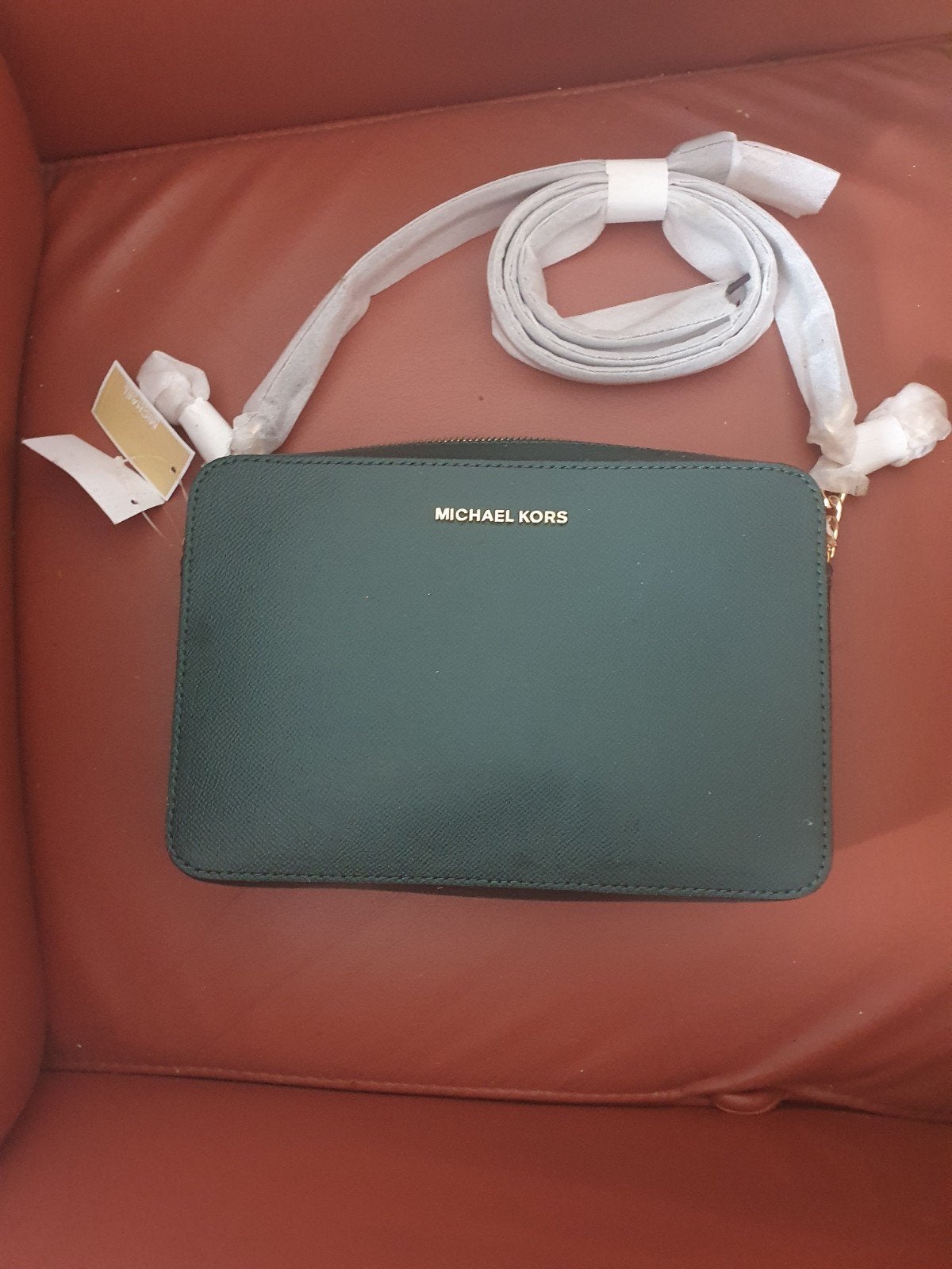 Michael Kors Schoudertasje - Nieuw met labels, Ophalen, Nieuw, Groen, Schoudertasje