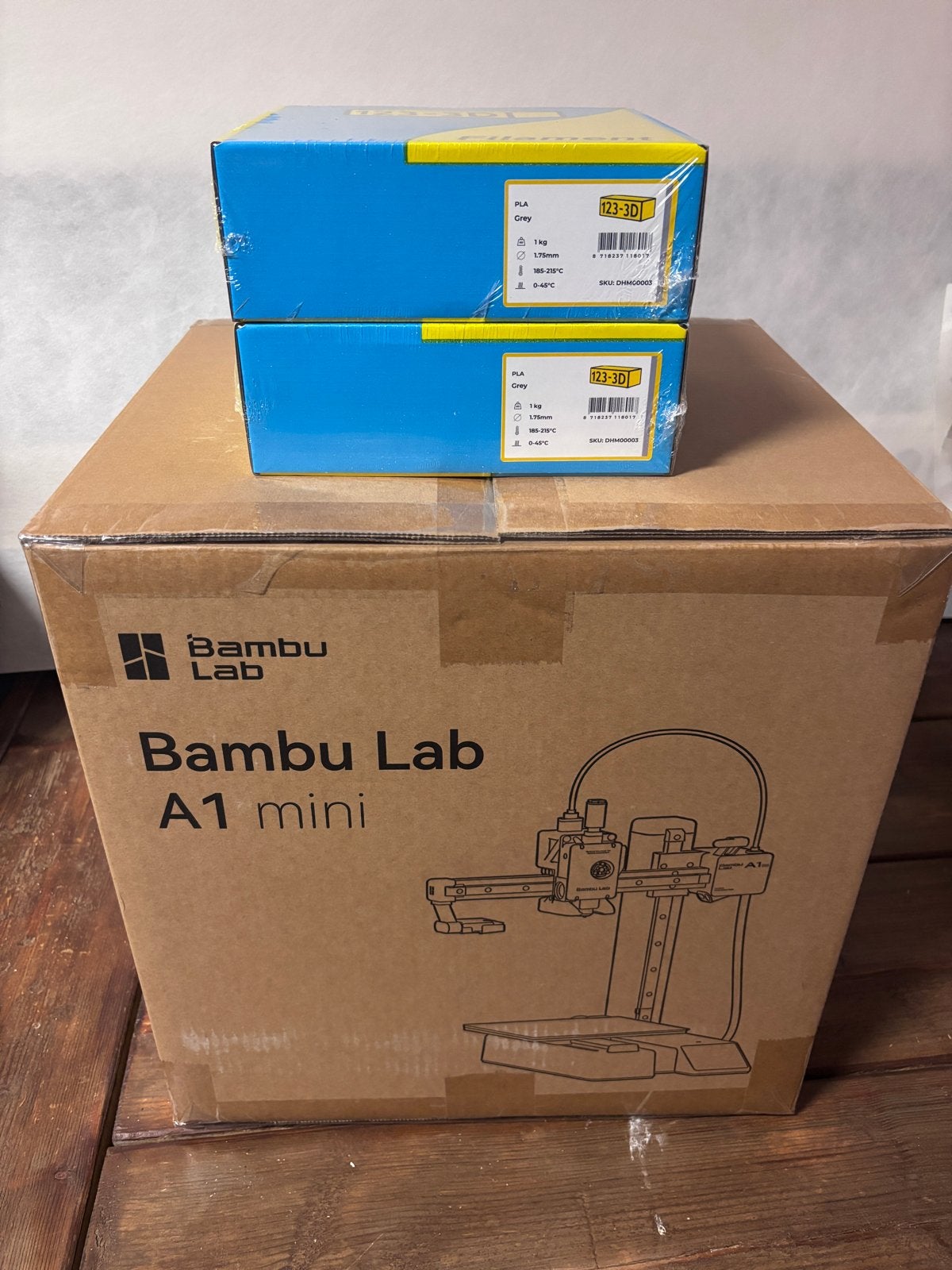 Bambu Lab A1 mini 3D-printer met 2x PLA filament, Computers en Software, Ingebouwde Wi-Fi, Nieuw, Ophalen of Verzenden, Filament