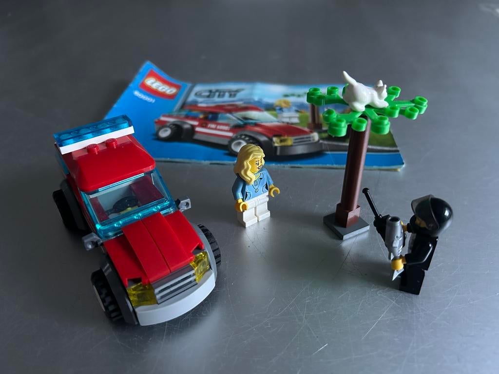 Lego City 60001 Brandweercommandant - Compleet (alternatieve, Ophalen of Verzenden, Gebruikt, Complete set, Lego