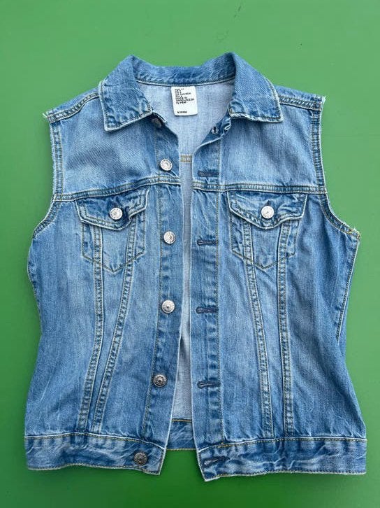 Stoer spijkergilet - H&M, Ophalen of Verzenden, Zo goed als nieuw, Maat 34 (XS) of kleiner