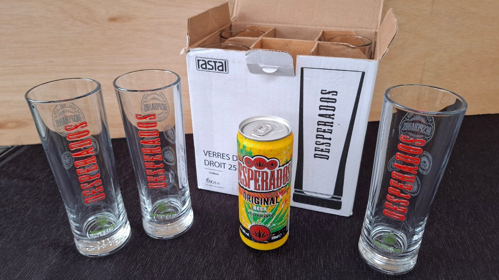 Desperados Bierglazen, Ophalen of Verzenden, Zo goed als nieuw, Glas of Glazen, Overige merken