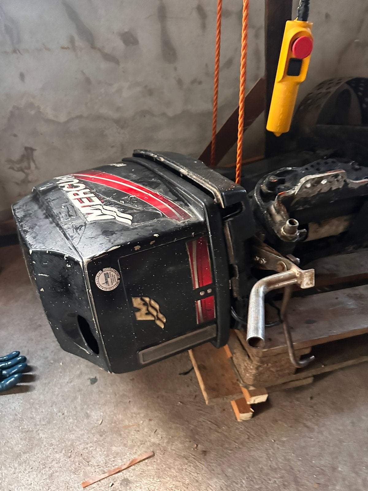 Mercury 60 pk 2 takt buitenboordmotor incl powertrim, Ophalen of Verzenden, Zo goed als nieuw, Motor en Techniek