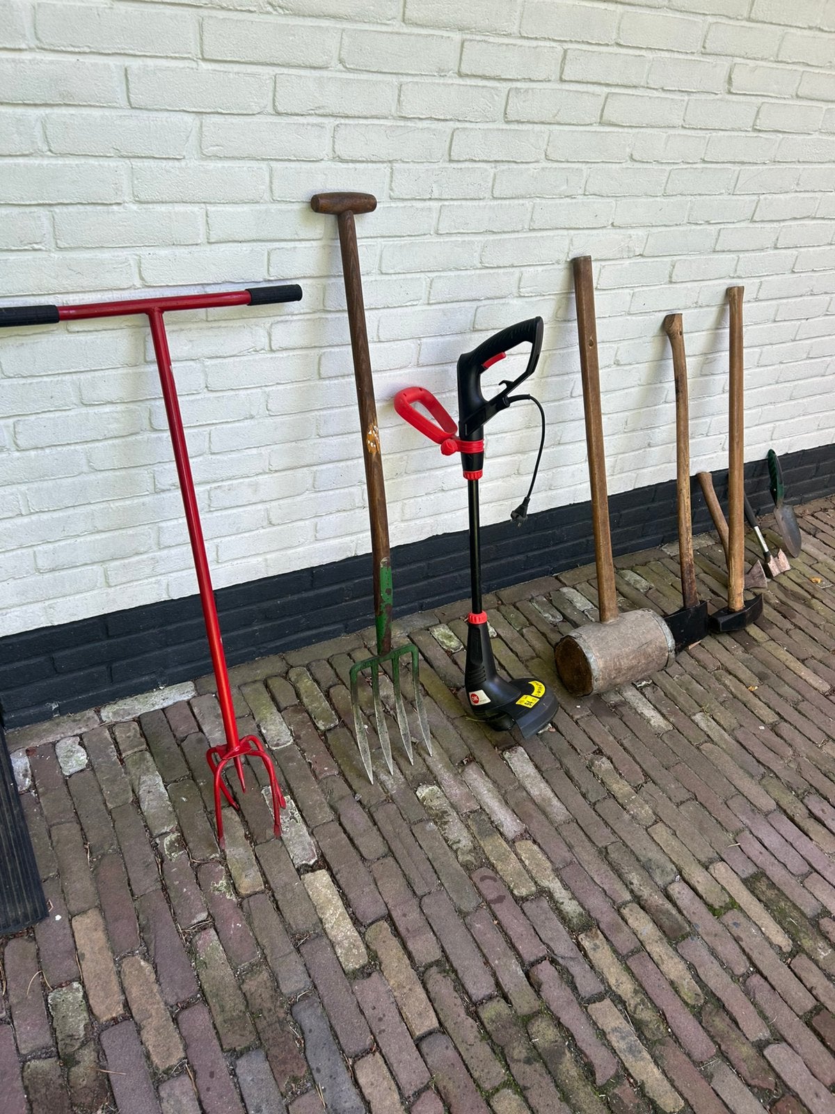 Tuingereedschap, grondwoeler grastrimmer handbijl aks enz., Ophalen, Gebruikt, Bijl