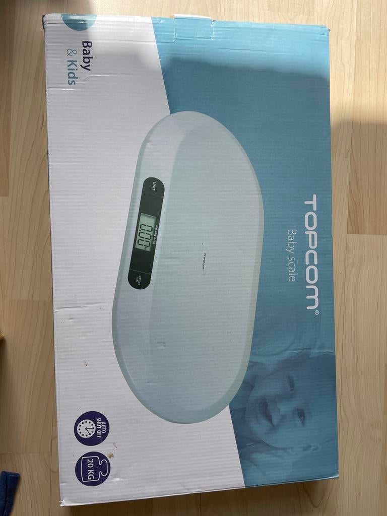 TOPCOM Babyweegschaal - Nauwkeurig en Veilig, Ophalen, Zo goed als nieuw