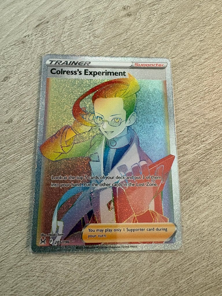 Colress's Experiment (Holo) 205/196 - Lost Origin, Ophalen of Verzenden, Nieuw, Losse kaart, Foil