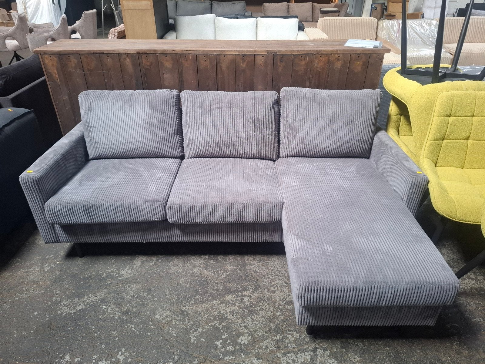 Nette ribstof 3-zit bank B200 X L130, Huis en Inrichting, Roxxz design, 125 tot 150 cm, Driepersoons, Ophalen of Verzenden