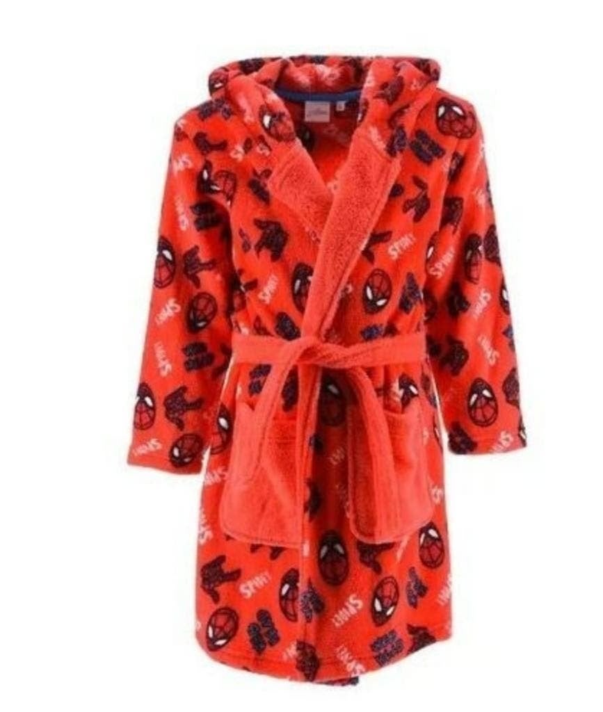 Spiderman fleece Badjas Rood - Marvel - Maat 98, Nacht- of Onderkleding, Spider-Man, Nieuw, Ophalen of Verzenden