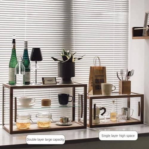 Foto 4 van prachtige gebaksvitrine ; hout, metaal, glas nieuw!