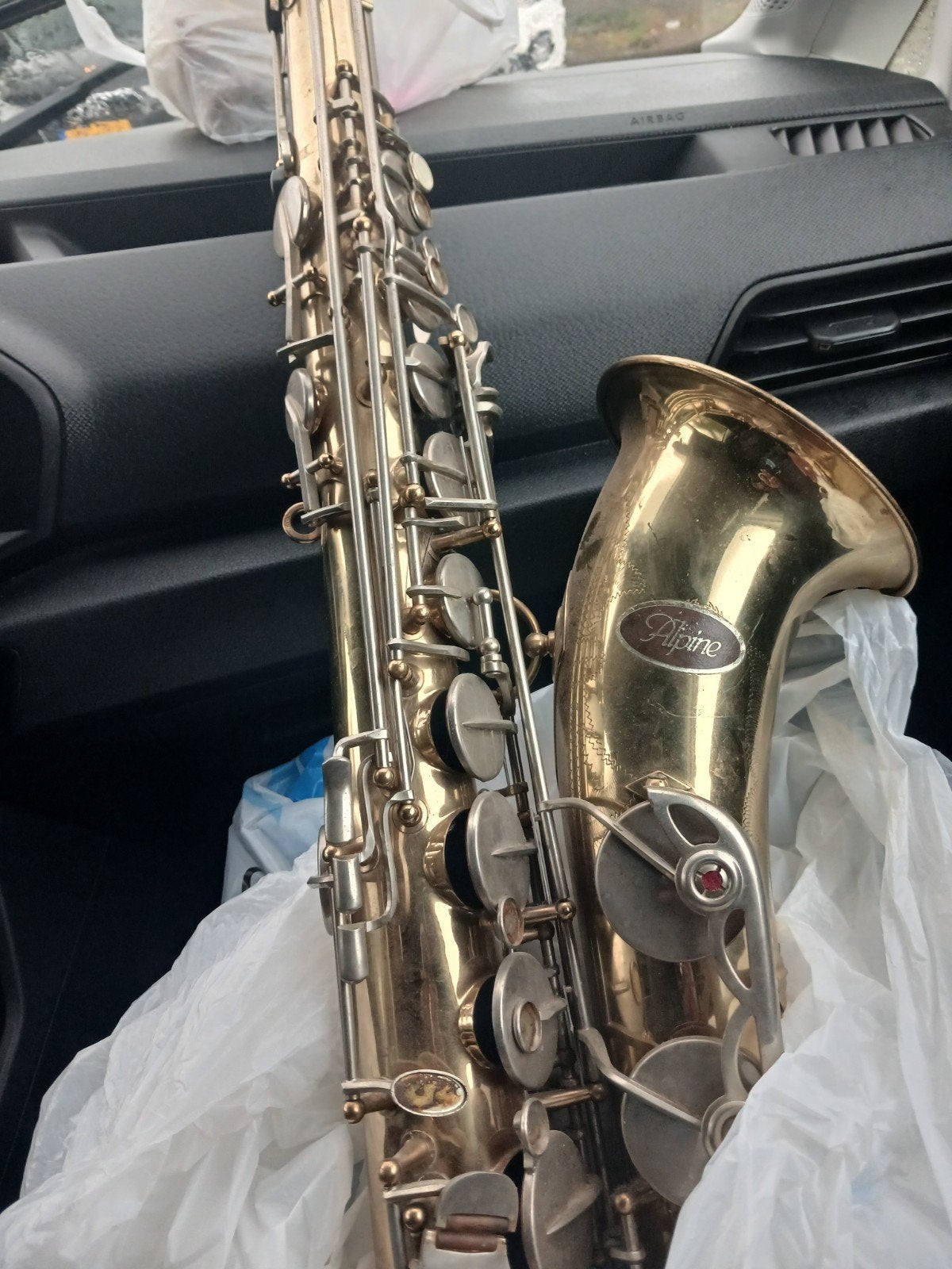 te koop apina saxofoon, Muziek en Instrumenten, Ophalen of Verzenden