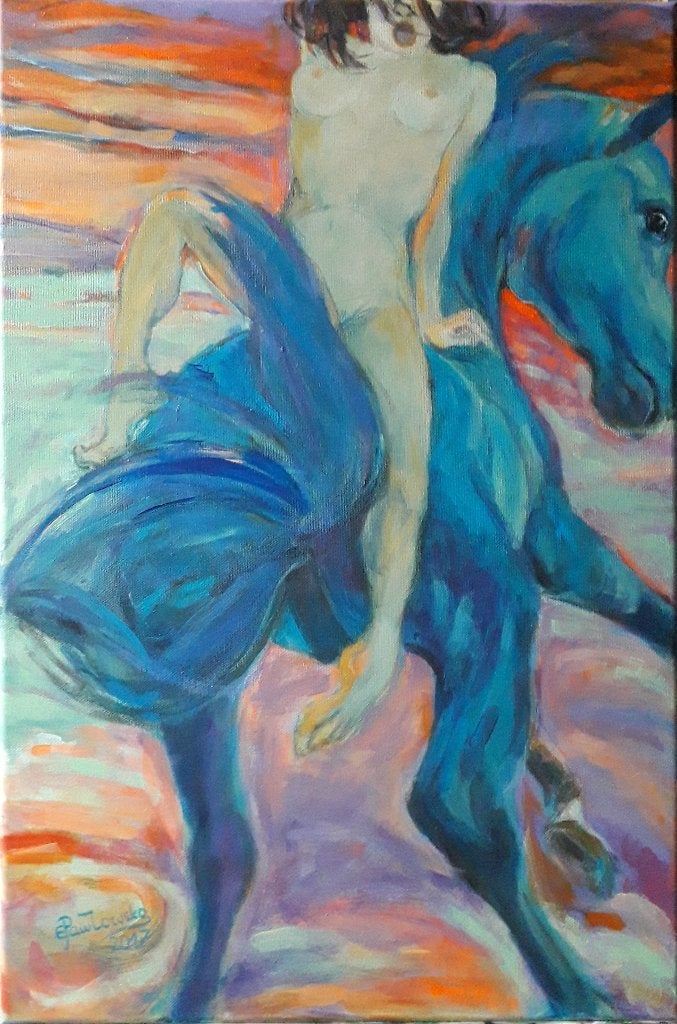 "De Kracht van Passie ", Antiek en Kunst, Kunst | Schilderijen | Modern, Ophalen