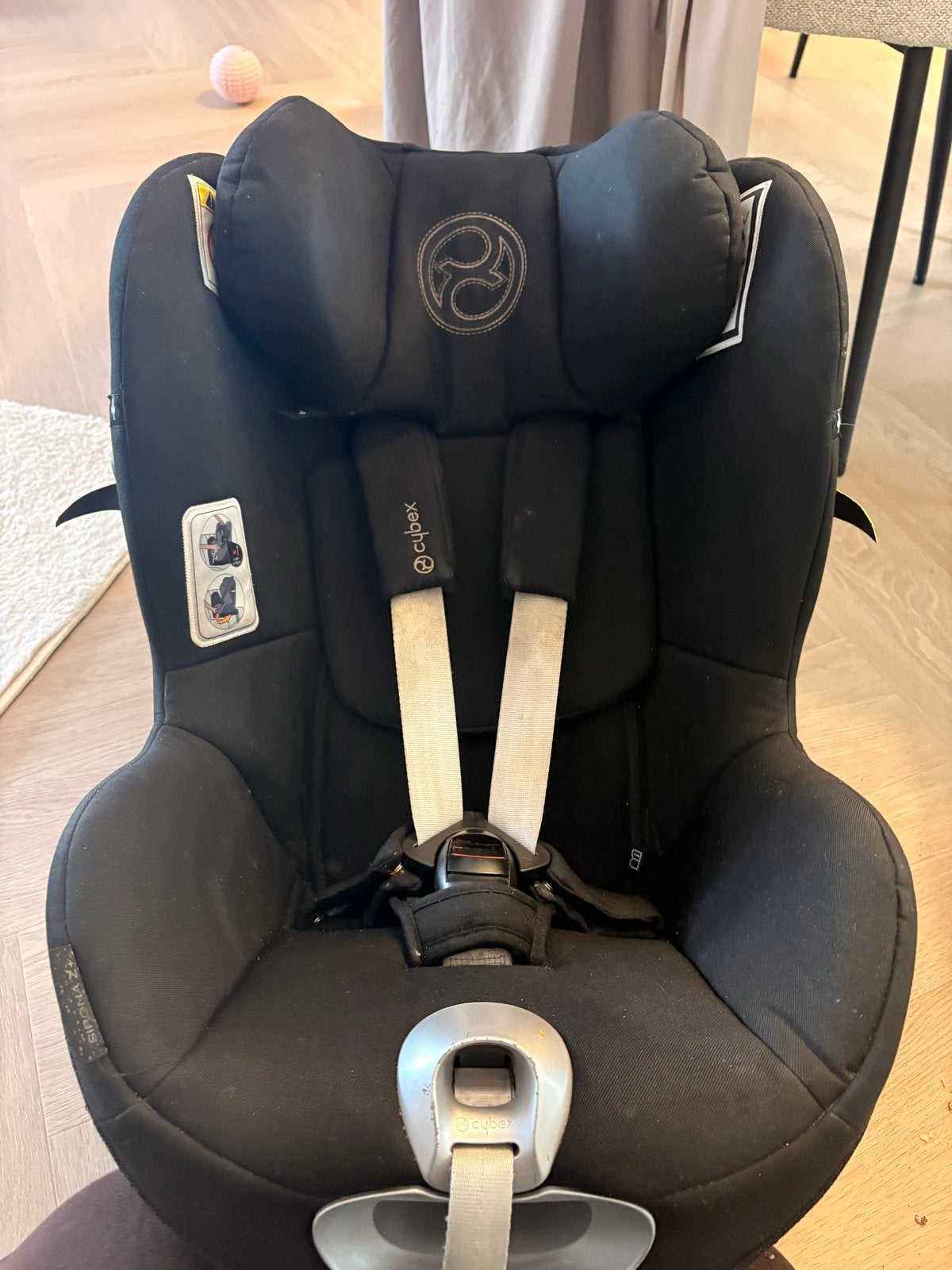 Cybex autostoel + Isofix 360, Gebruikt, 0 t/m 18 kg, Verstelbare rugleuning, Isofix