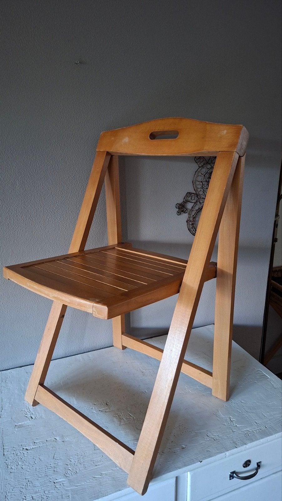 Vintage Aldo Jacober 'Trieste' Klapstoel voor Bazzani, Ophalen of Verzenden