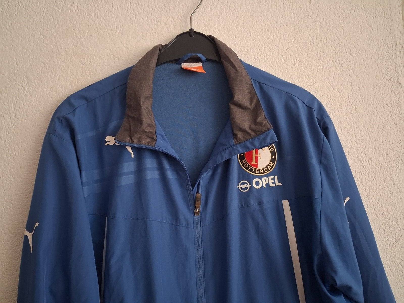 Puma Feyenoord Sportlifestyle Jas Maat XL, Puma, Blauw, Maat 56/58 (XL), Ophalen of Verzenden