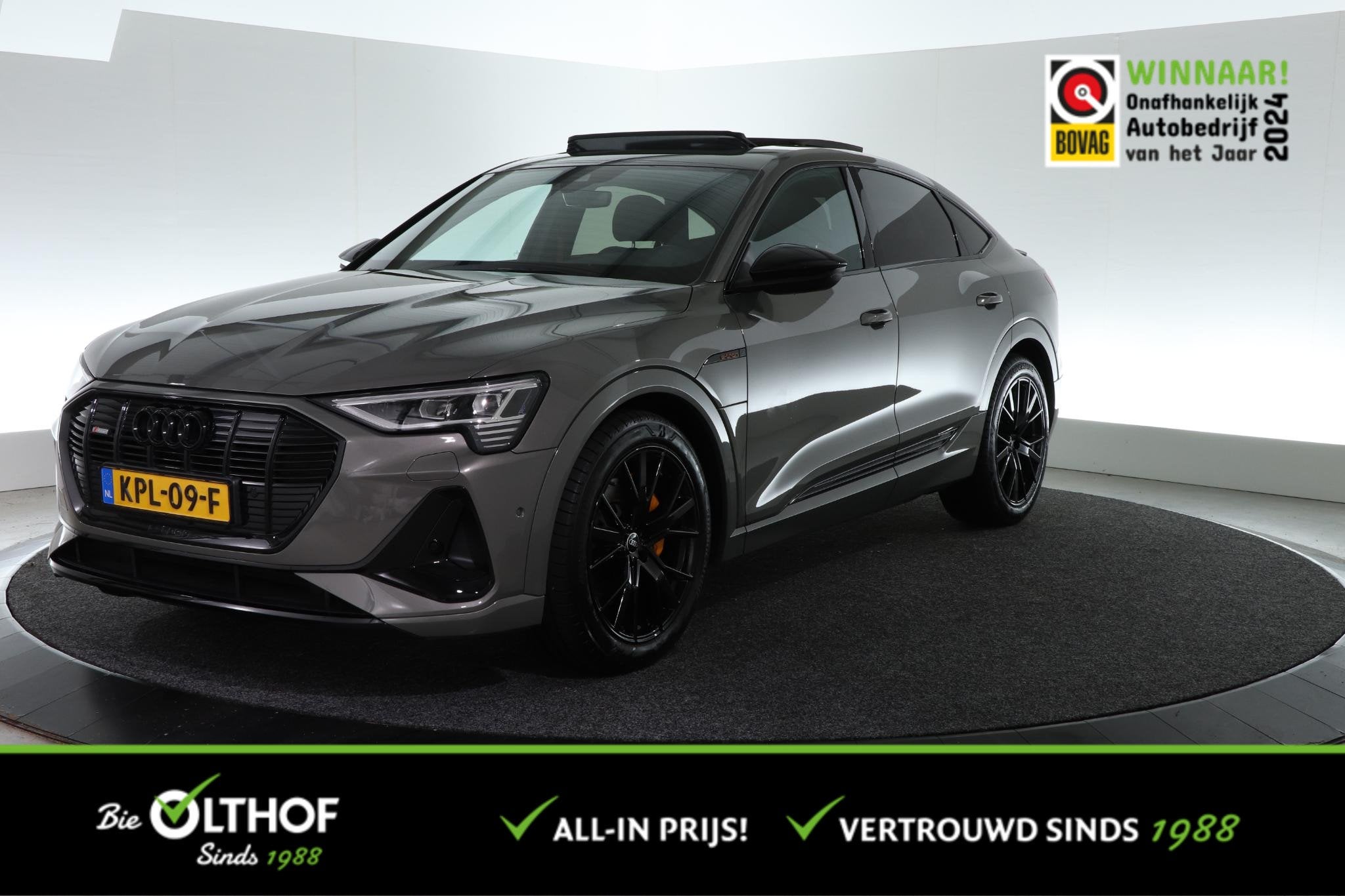 Audi e-tron Sportback 50 quattro S edition 71 kWh | BLACK ED, Auto's, 71 kWh, Leder en Stof, 360 min, Vierwielaandrijving