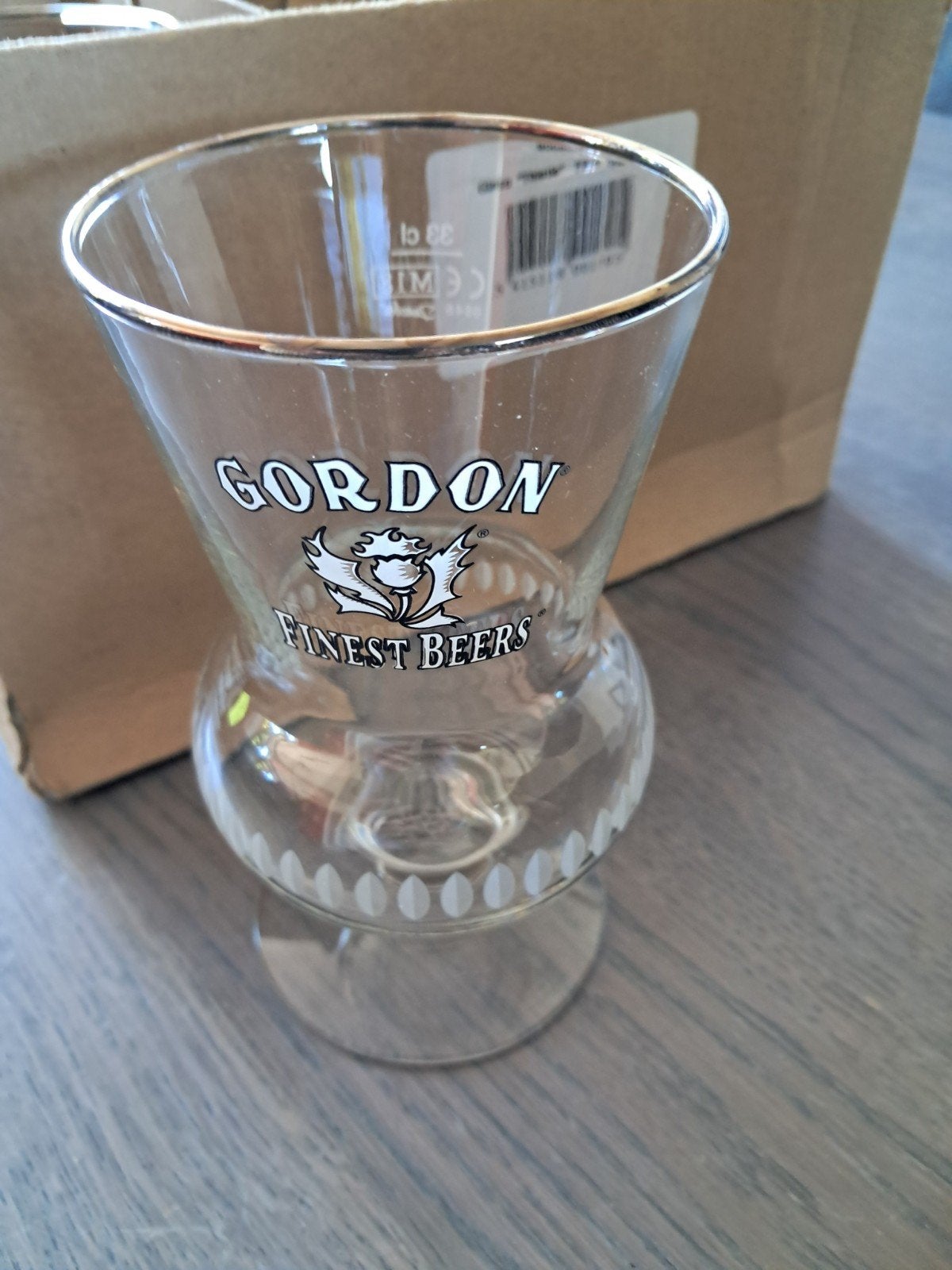 Gordon Speciaal Bierglas/Bier/Glazen Koopje Doos van 6 €15, Ophalen, Bierglas